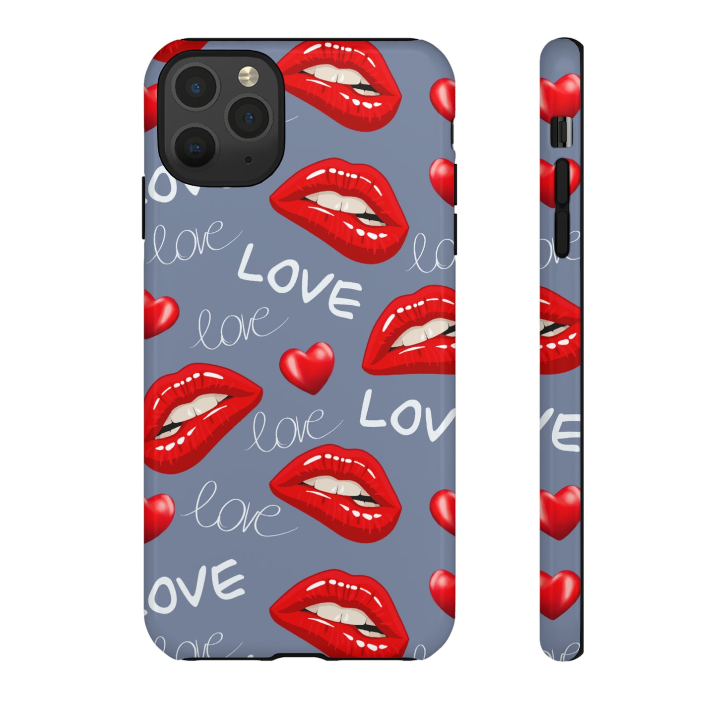 Liebe mit Lippen-Telefon-Kasten