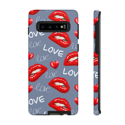 Liebe mit Lippen-Telefon-Kasten