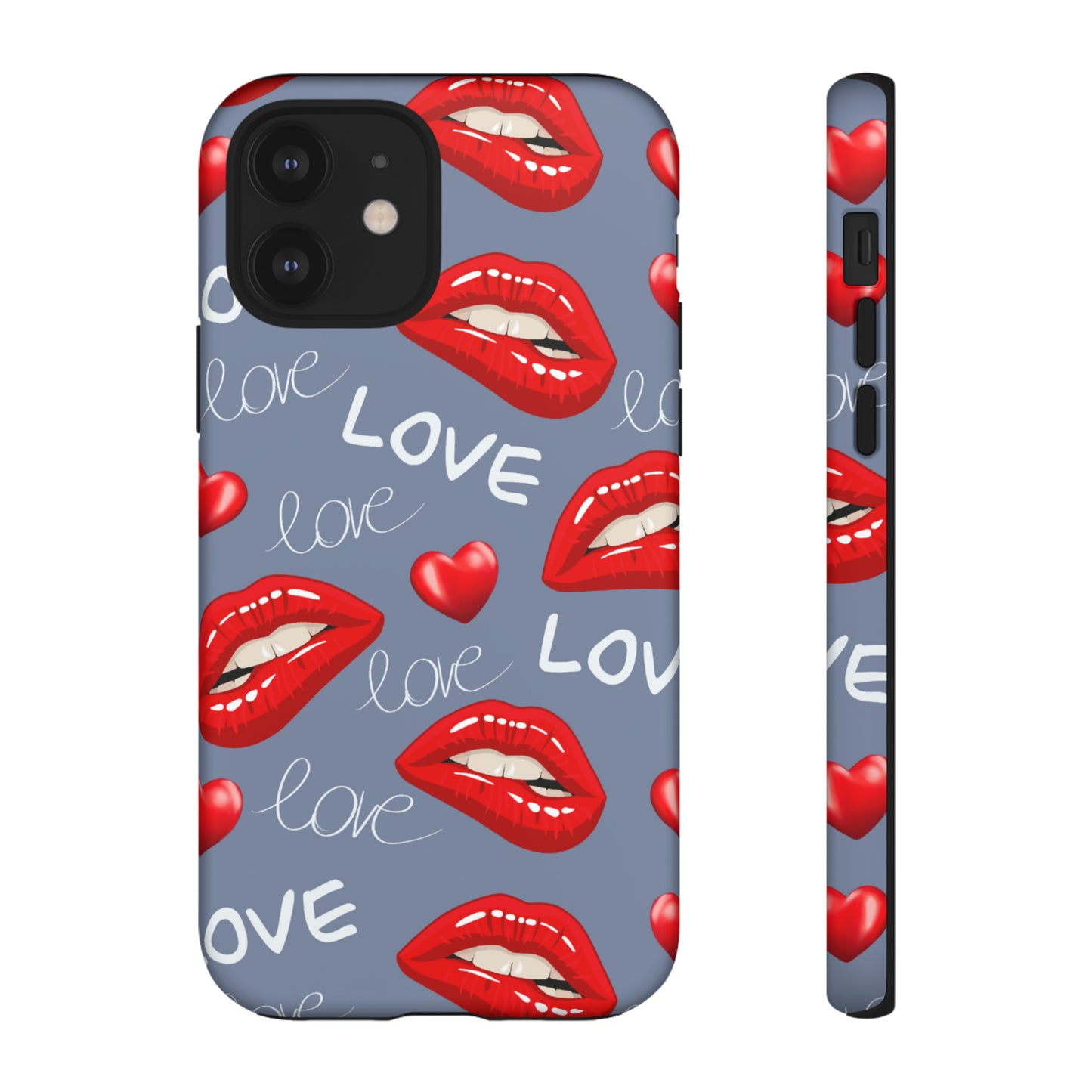 Liebe mit Lippen-Telefon-Kasten