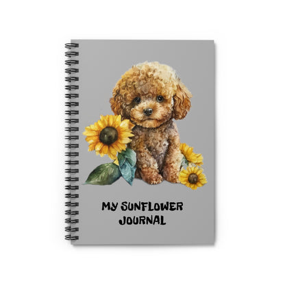 Poodle Spiral Notebook - Ruled Line