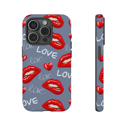 Liebe mit Lippen-Telefon-Kasten