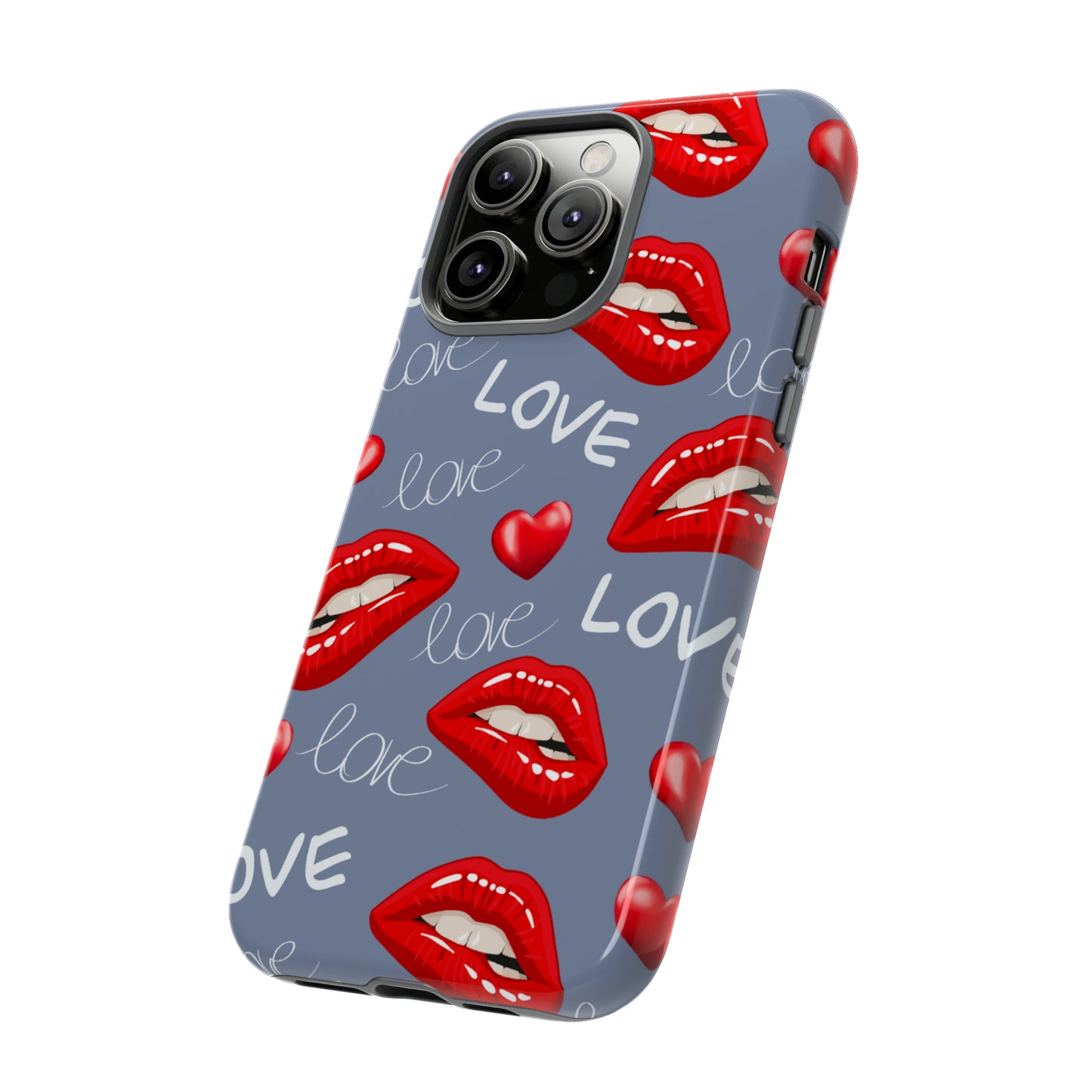 Liebe mit Lippen-Telefon-Kasten