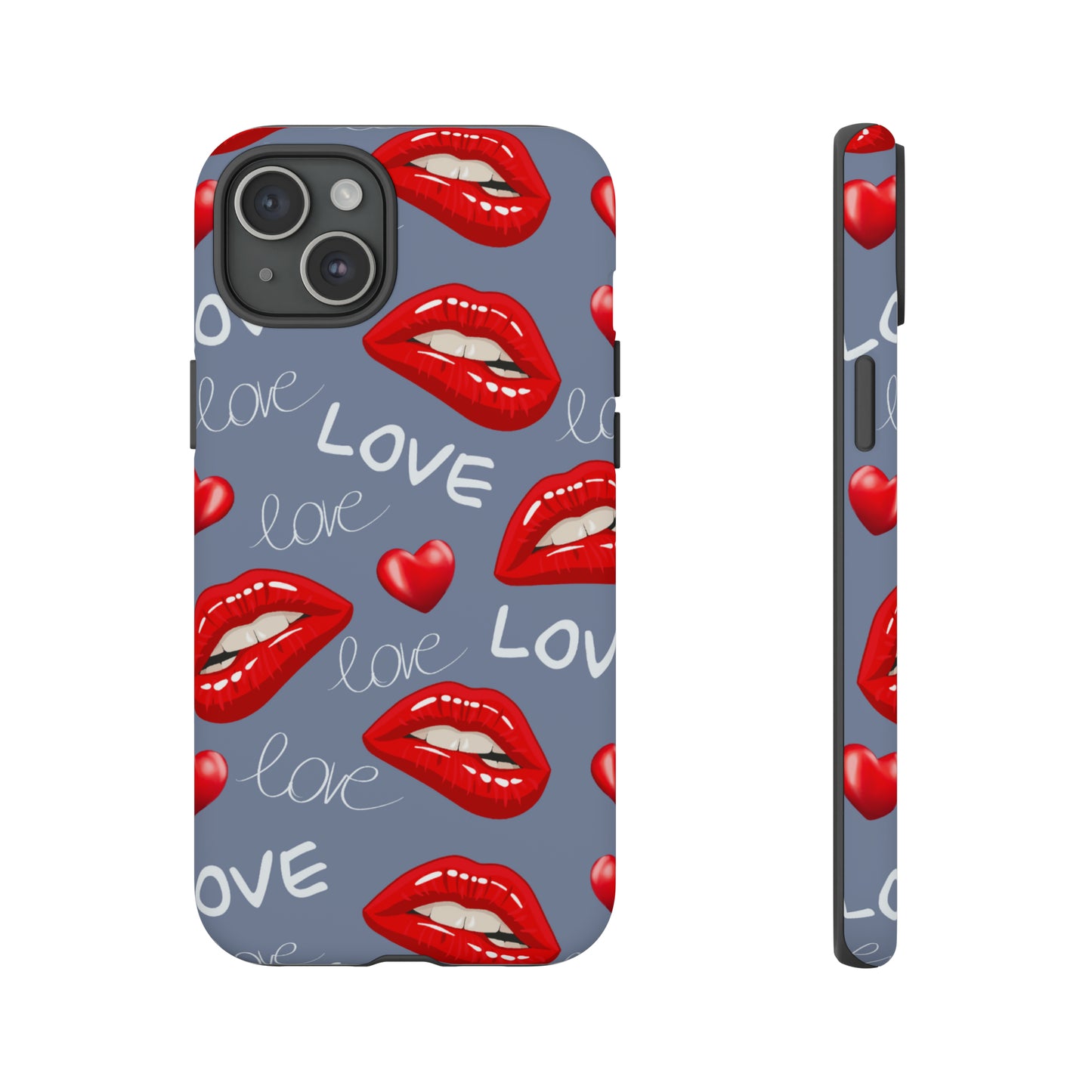 Liebe mit Lippen-Telefon-Kasten