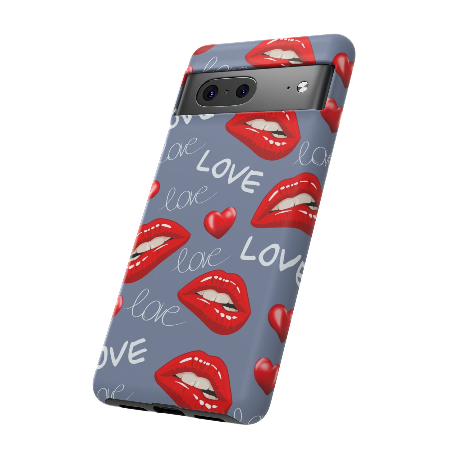 Liebe mit Lippen-Telefon-Kasten