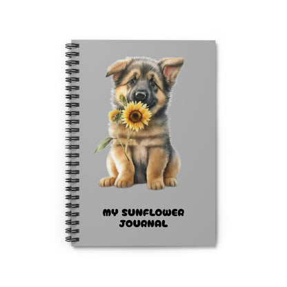 German Shepherd Spiral Notebook - Ruled Line