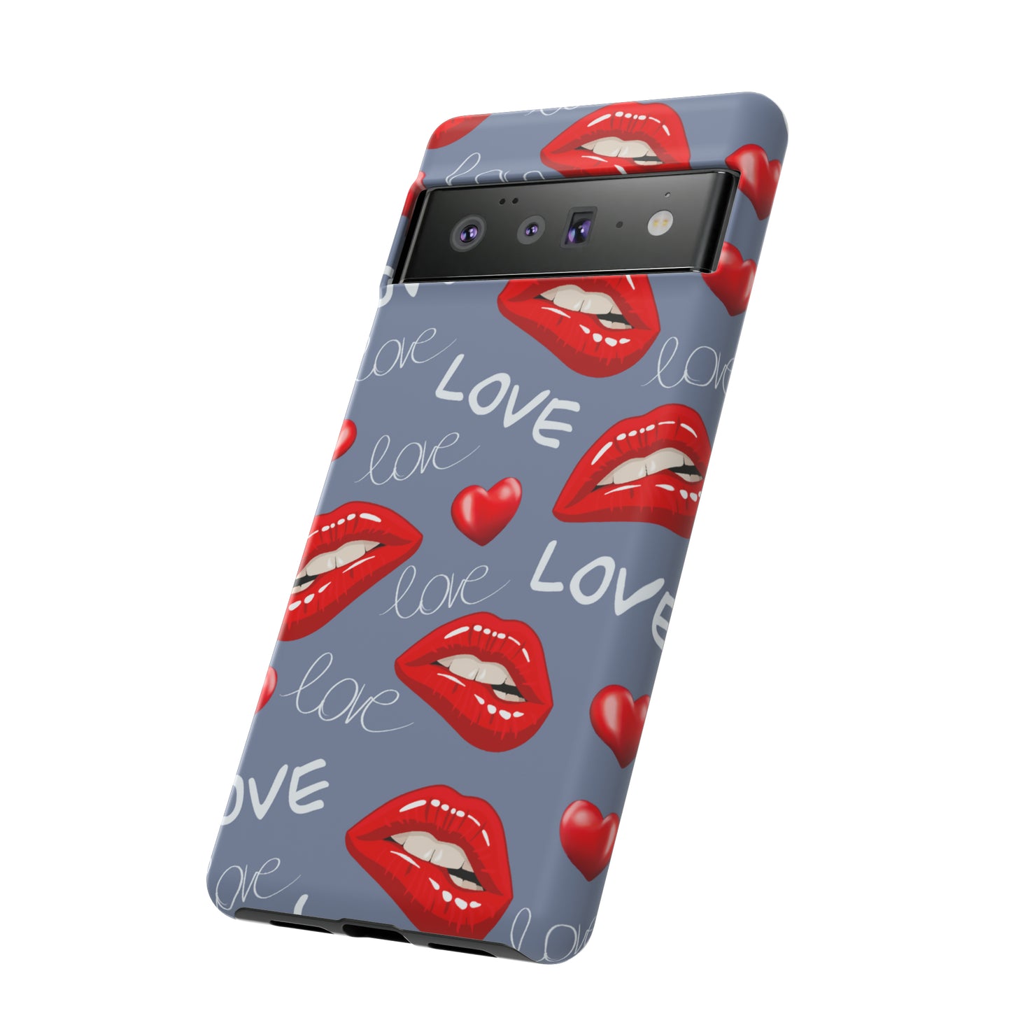 Liebe mit Lippen-Telefon-Kasten