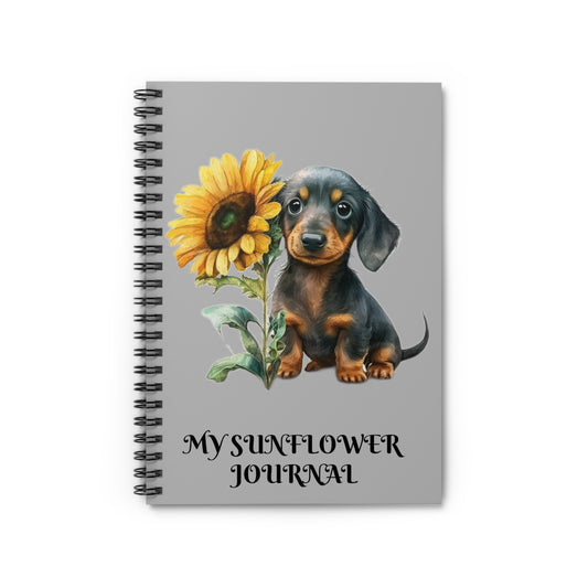 Dachshund Spiral Notebook - Ruled Line