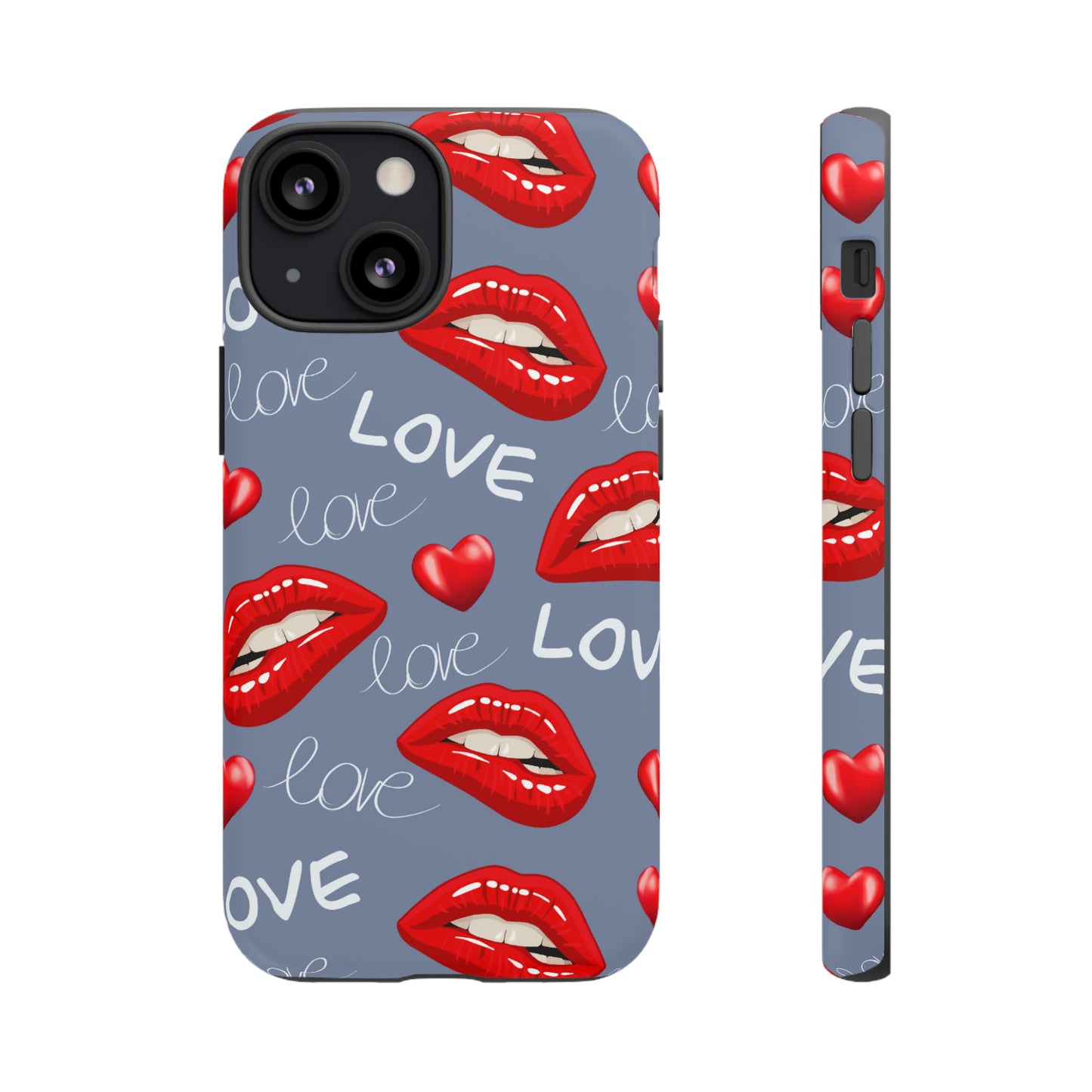 Liebe mit Lippen-Telefon-Kasten