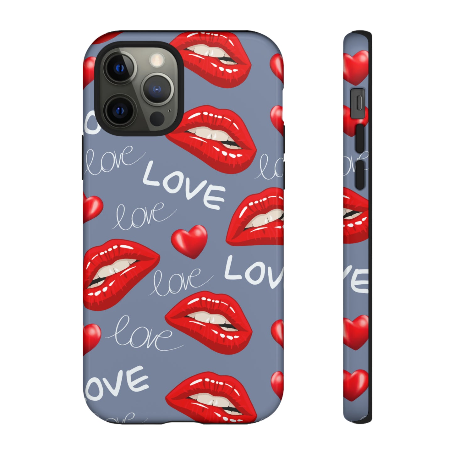 Liebe mit Lippen-Telefon-Kasten