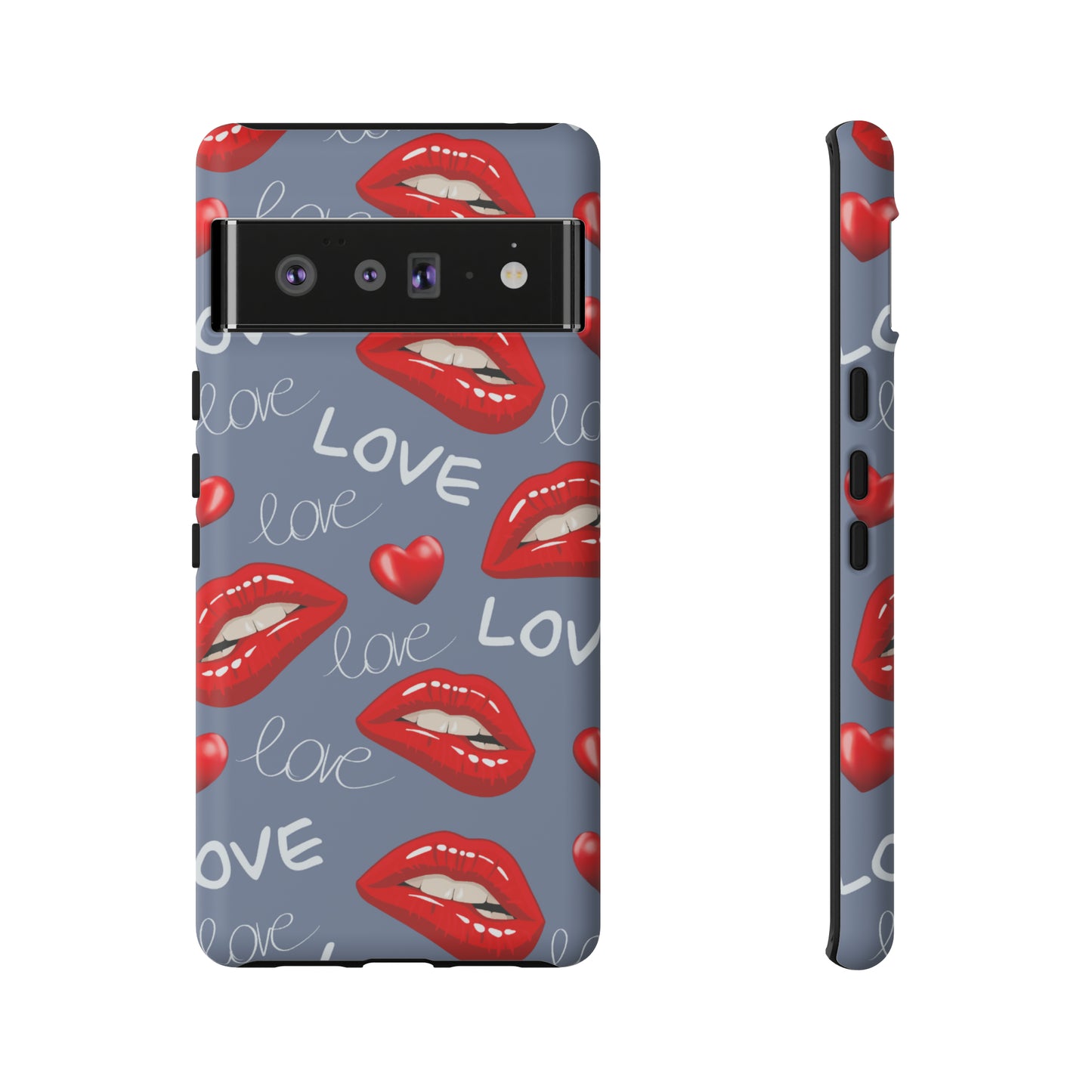 Liebe mit Lippen-Telefon-Kasten