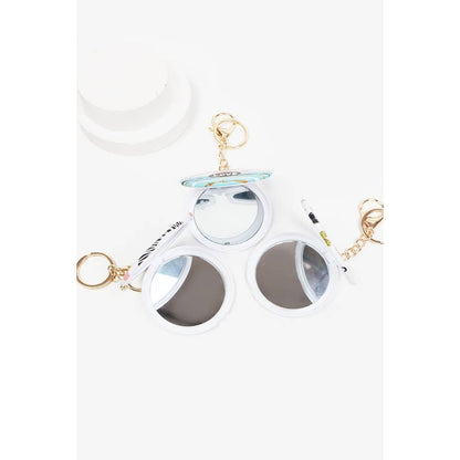 Love Theme Pocket Mirror Keychain