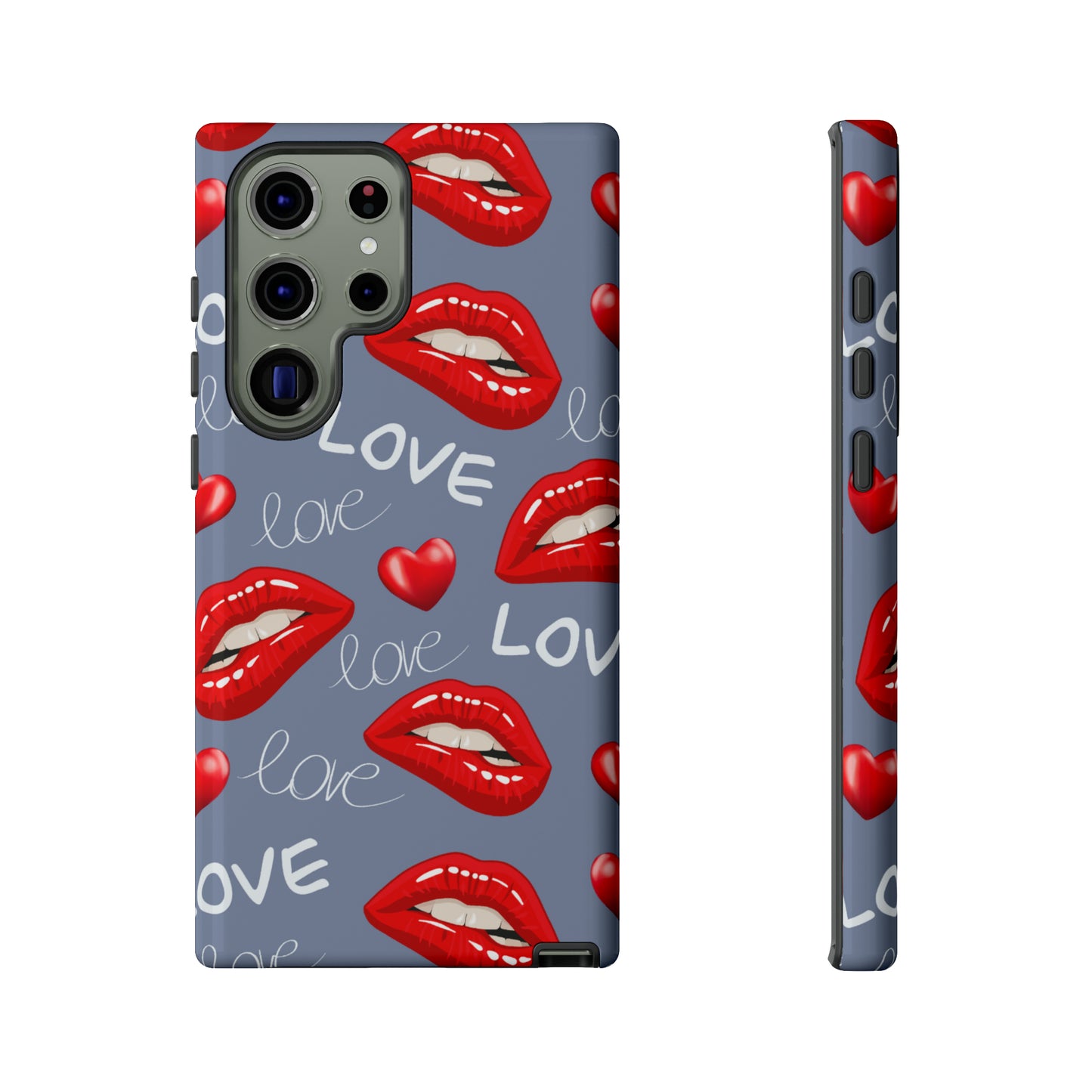 Liebe mit Lippen-Telefon-Kasten