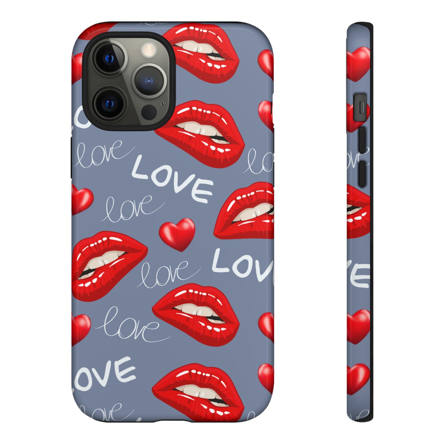 Liebe mit Lippen-Telefon-Kasten