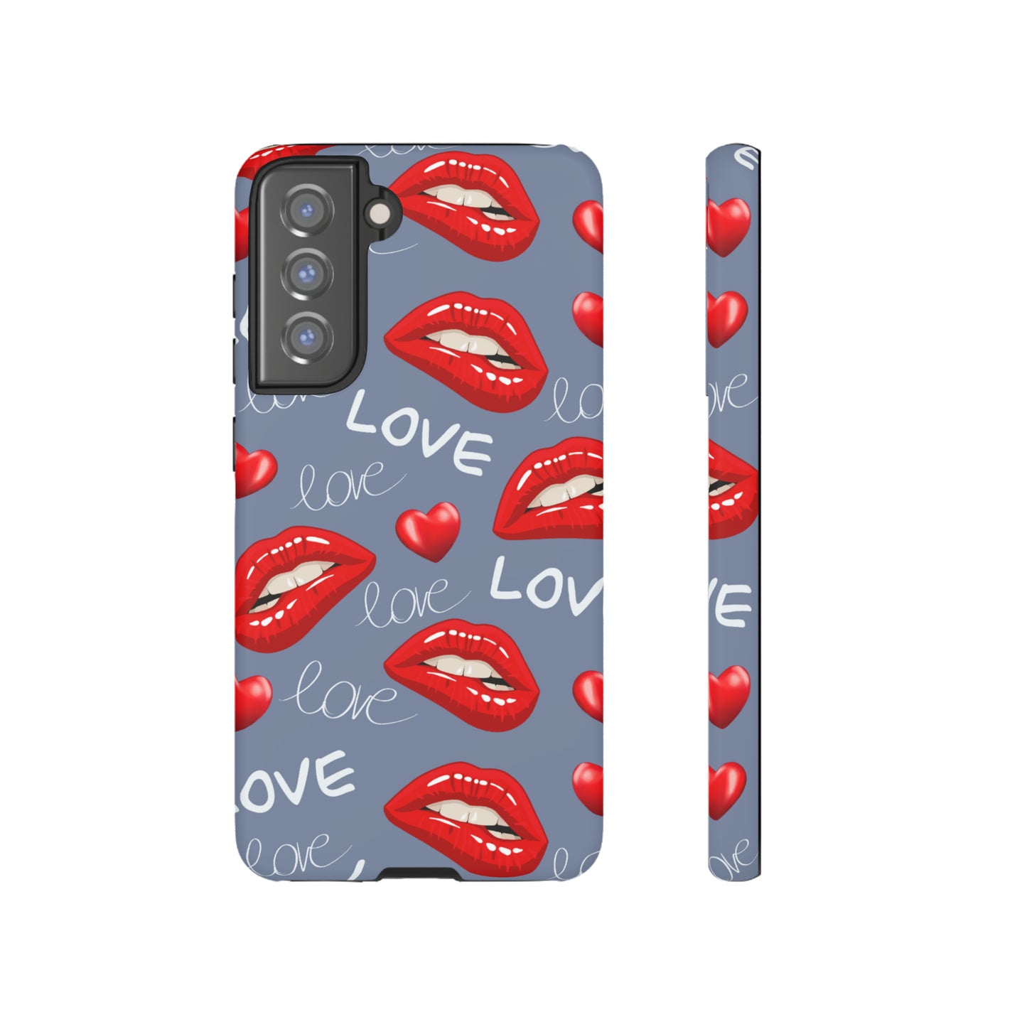 Liebe mit Lippen-Telefon-Kasten