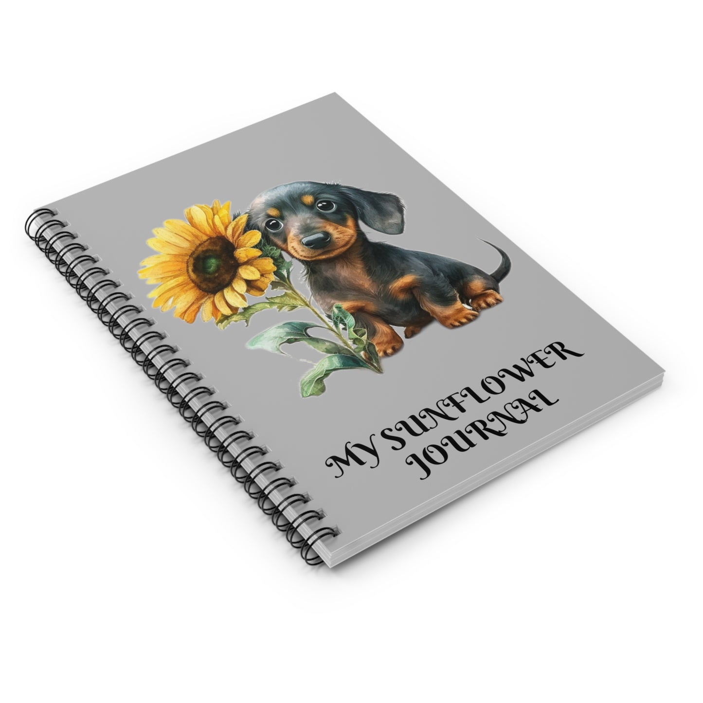 Dachshund Spiral Notebook - Ruled Line