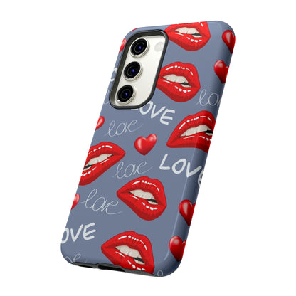 Liebe mit Lippen-Telefon-Kasten