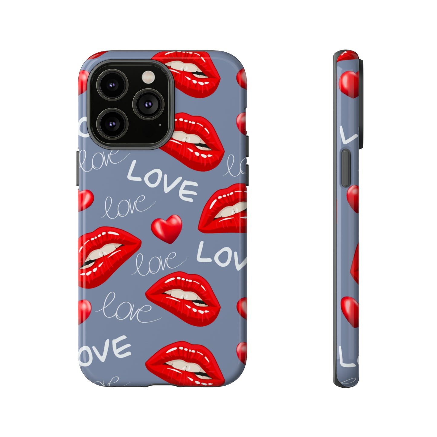 Liebe mit Lippen-Telefon-Kasten