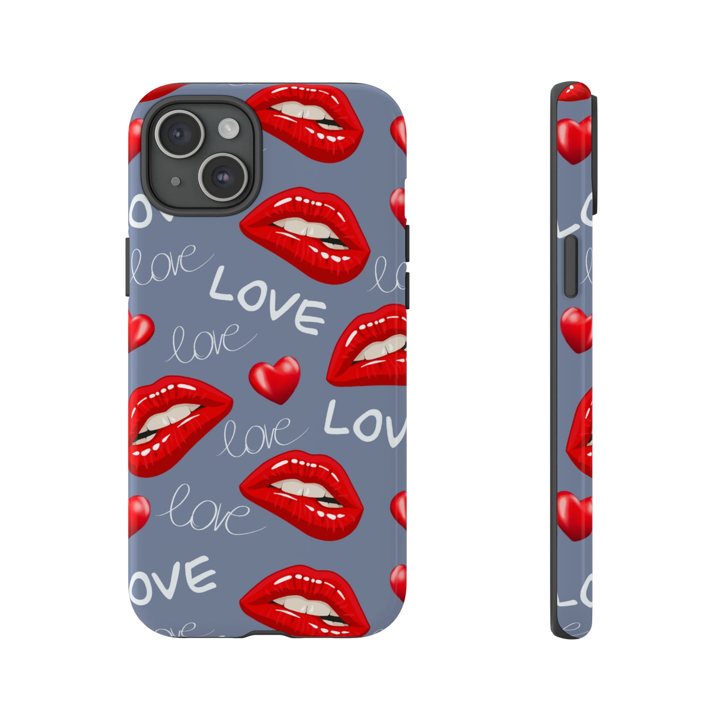 Liebe mit Lippen-Telefon-Kasten