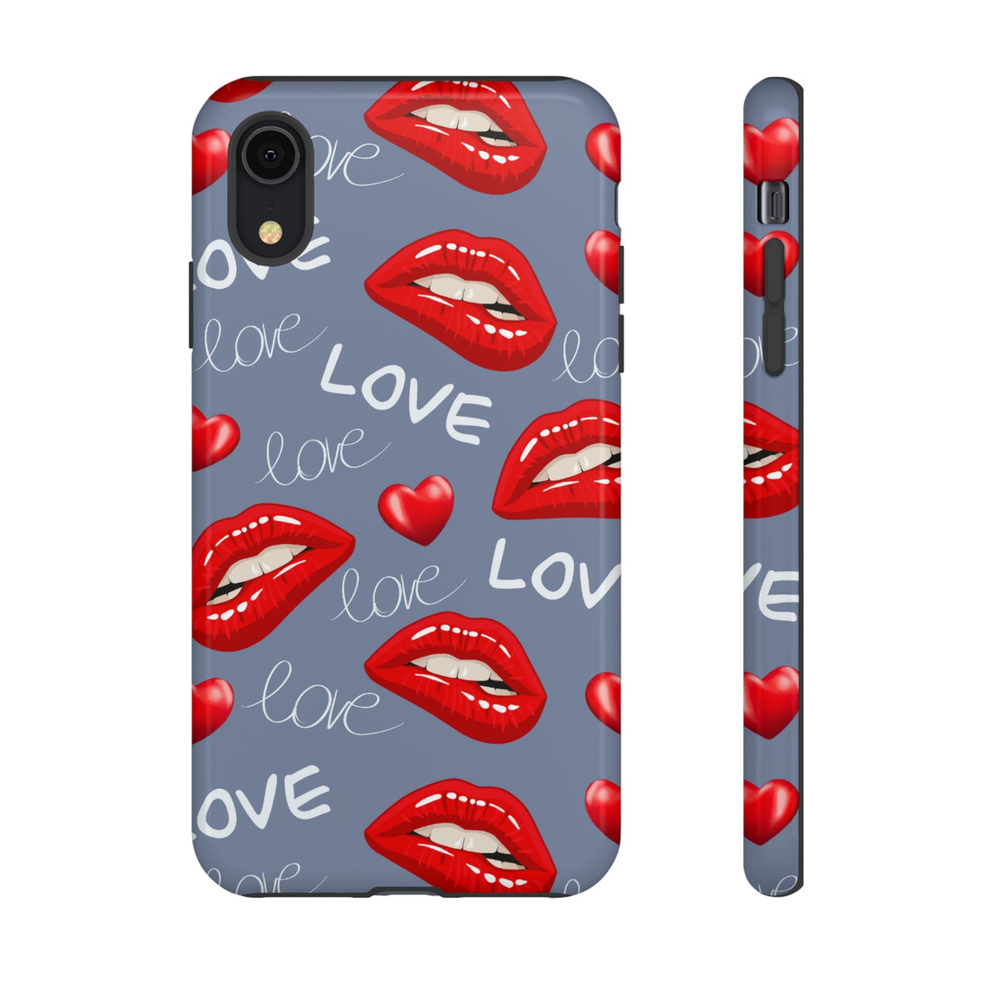 Liebe mit Lippen-Telefon-Kasten