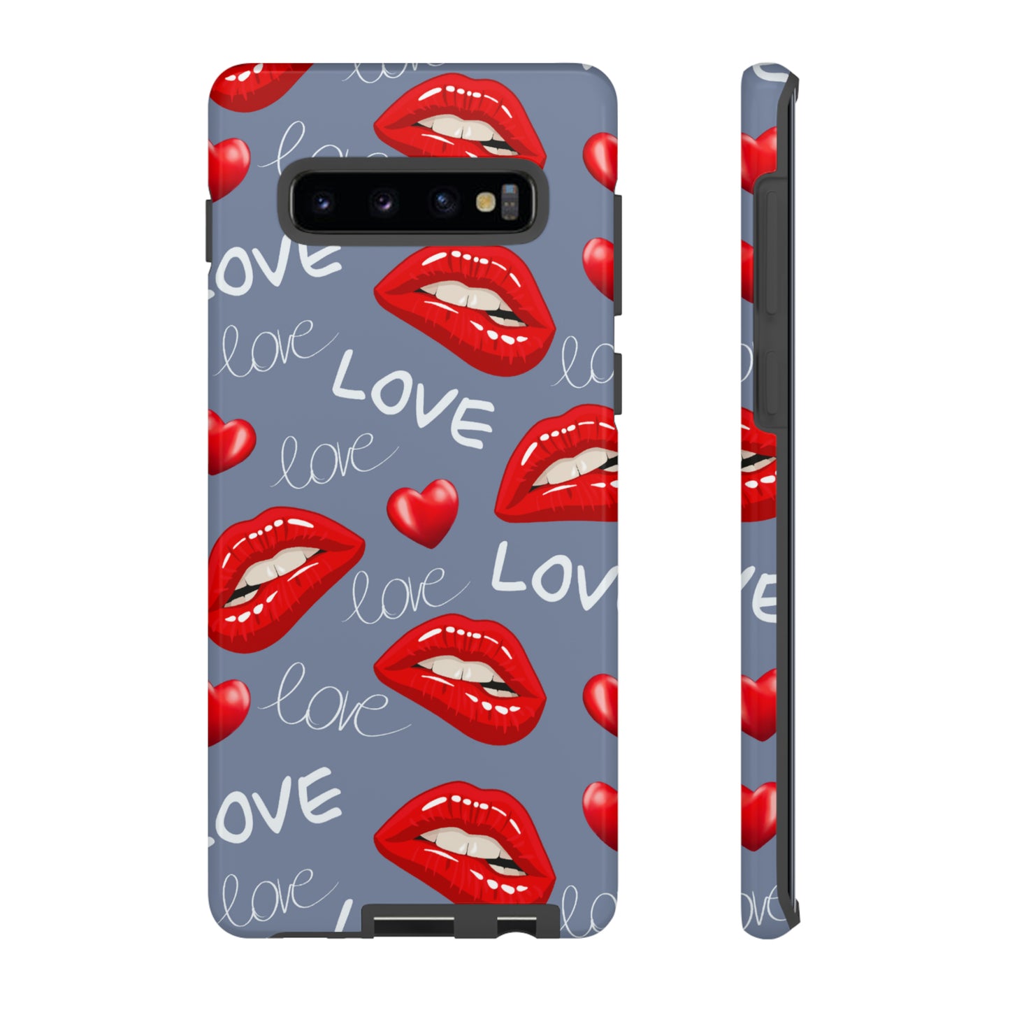 Liebe mit Lippen-Telefon-Kasten