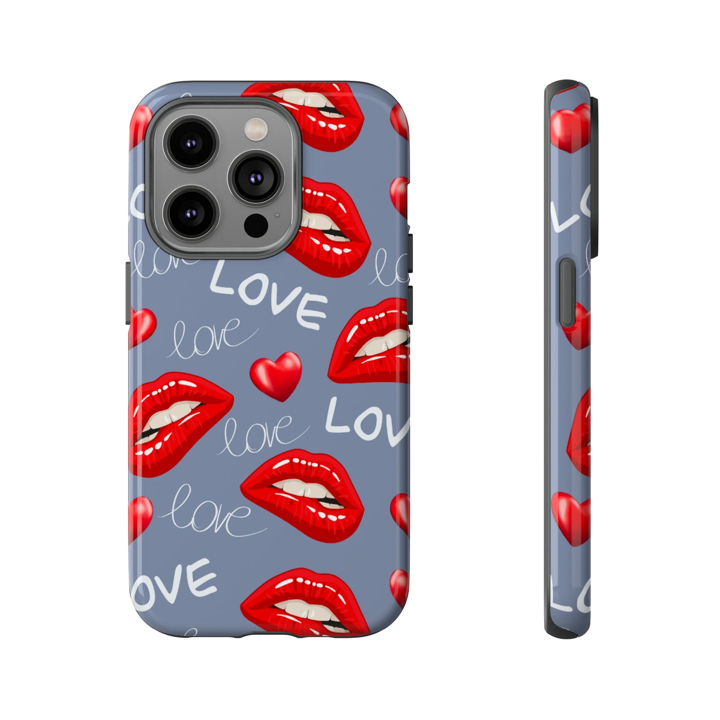 Liebe mit Lippen-Telefon-Kasten