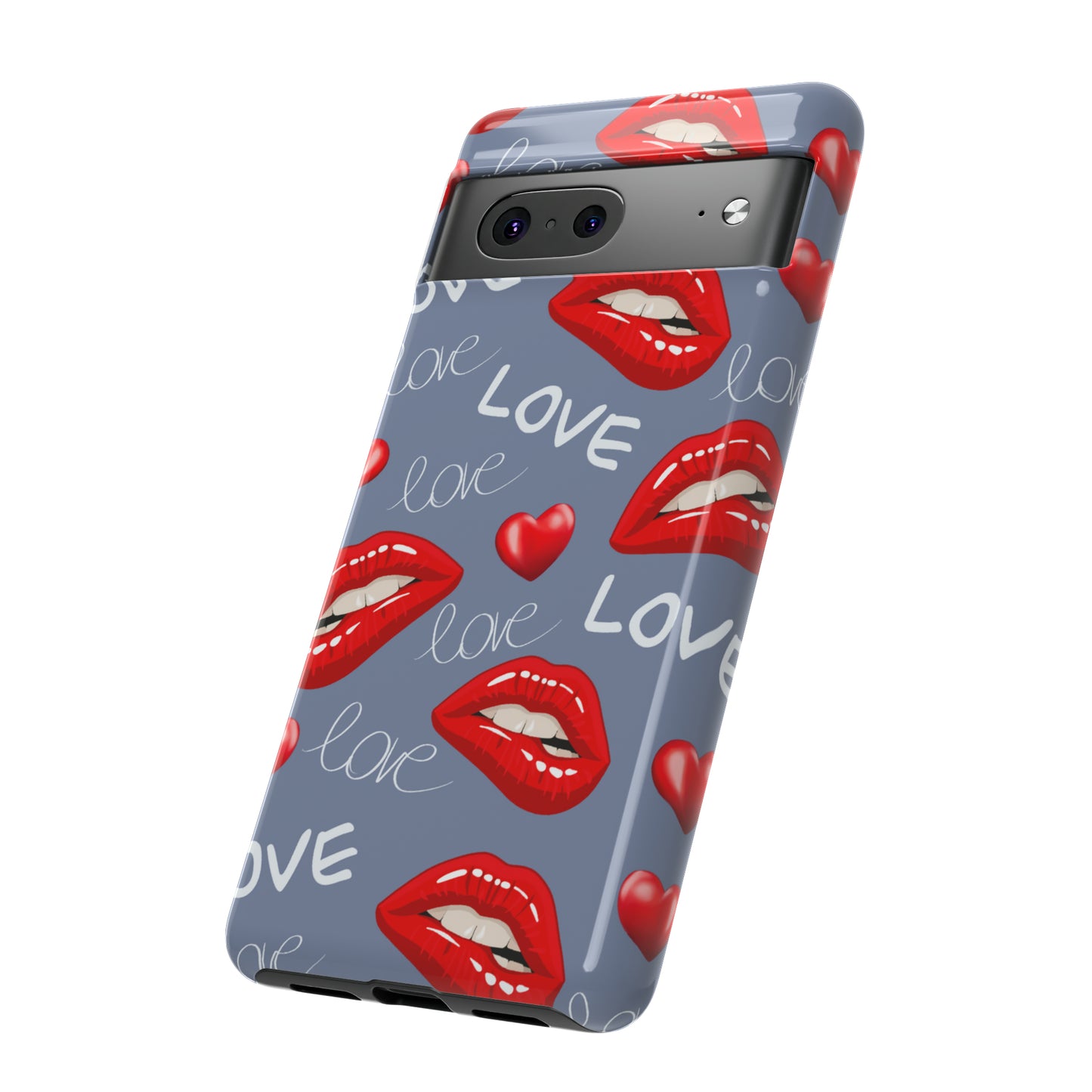 Liebe mit Lippen-Telefon-Kasten