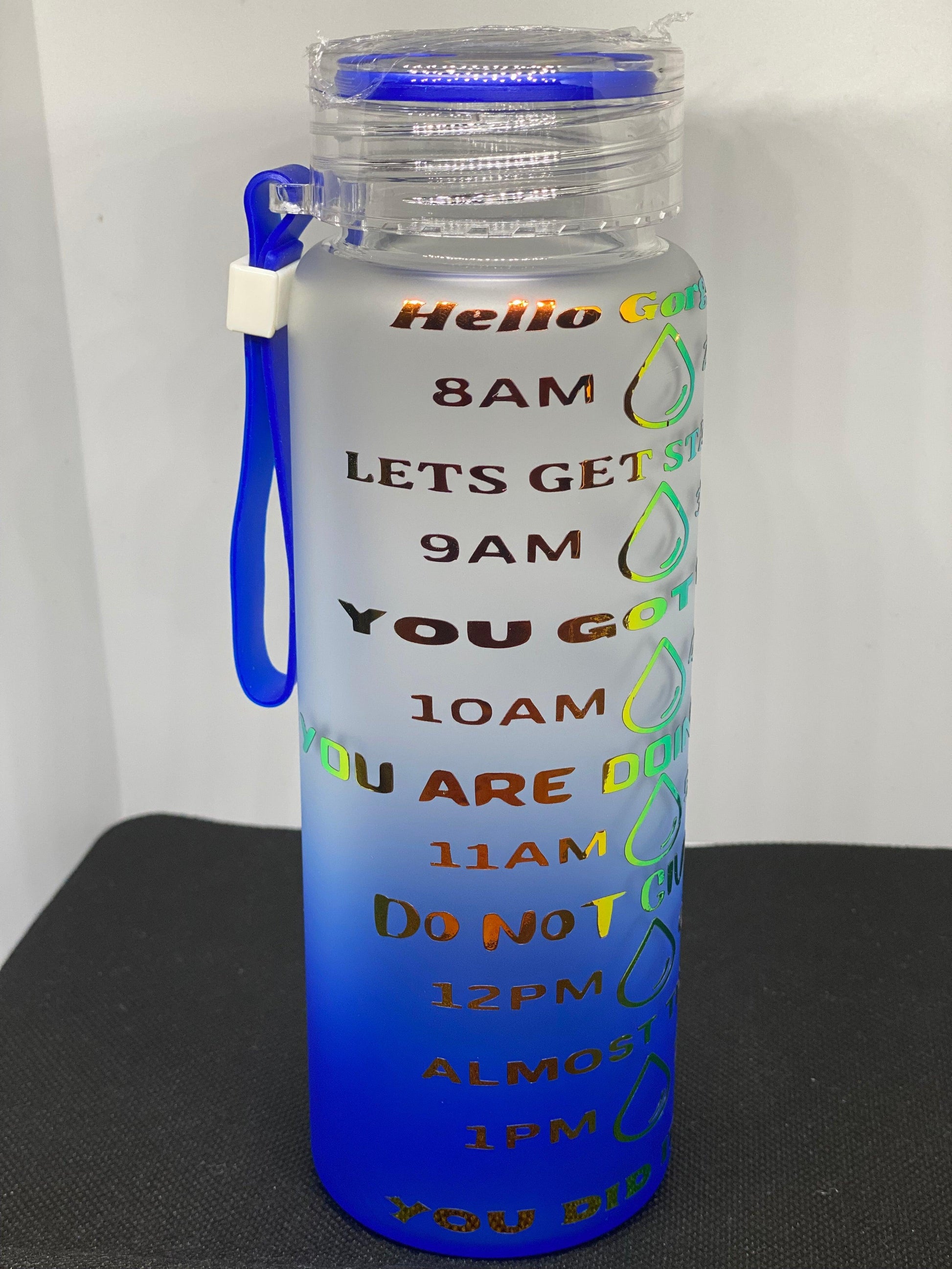 Hydration glass bottle - ATouchByShaDesigns