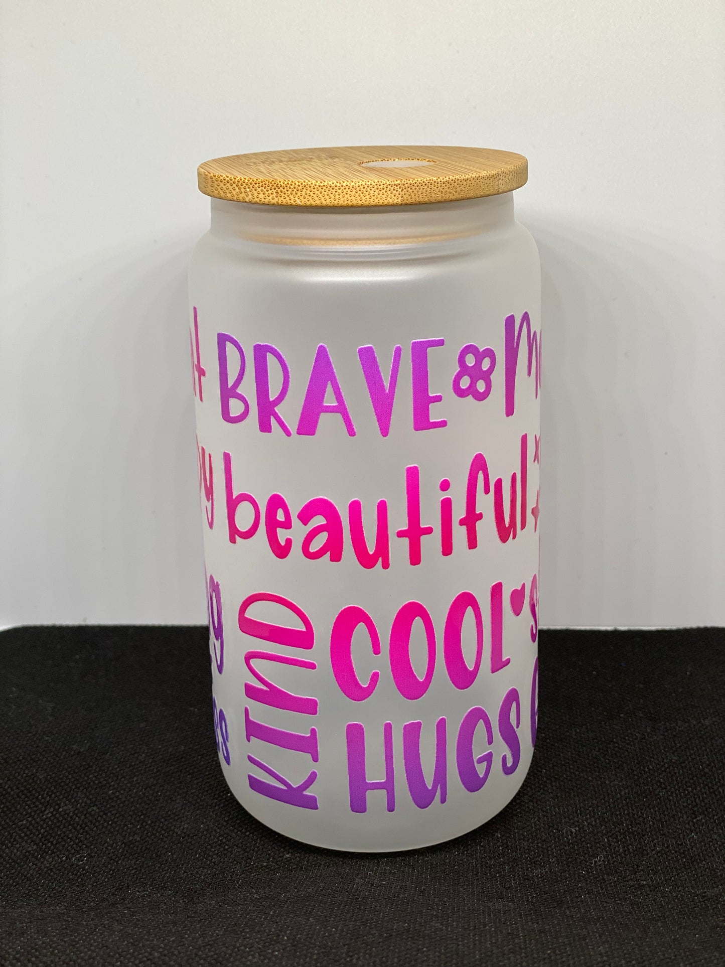 Brave Mom Glass Cup