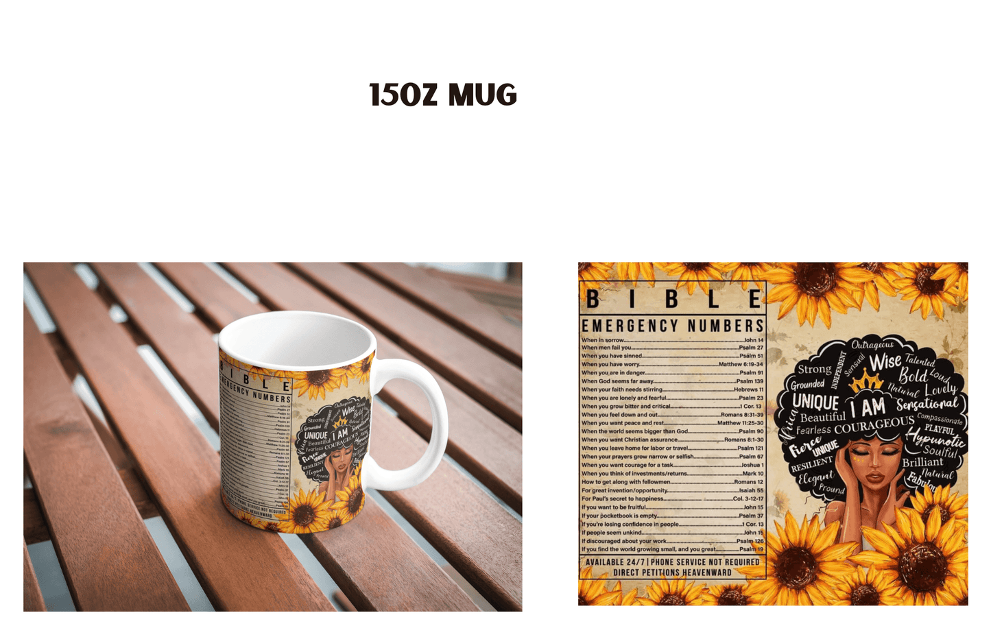 Bible Emergency Number Mug - ATouchByShaDesigns