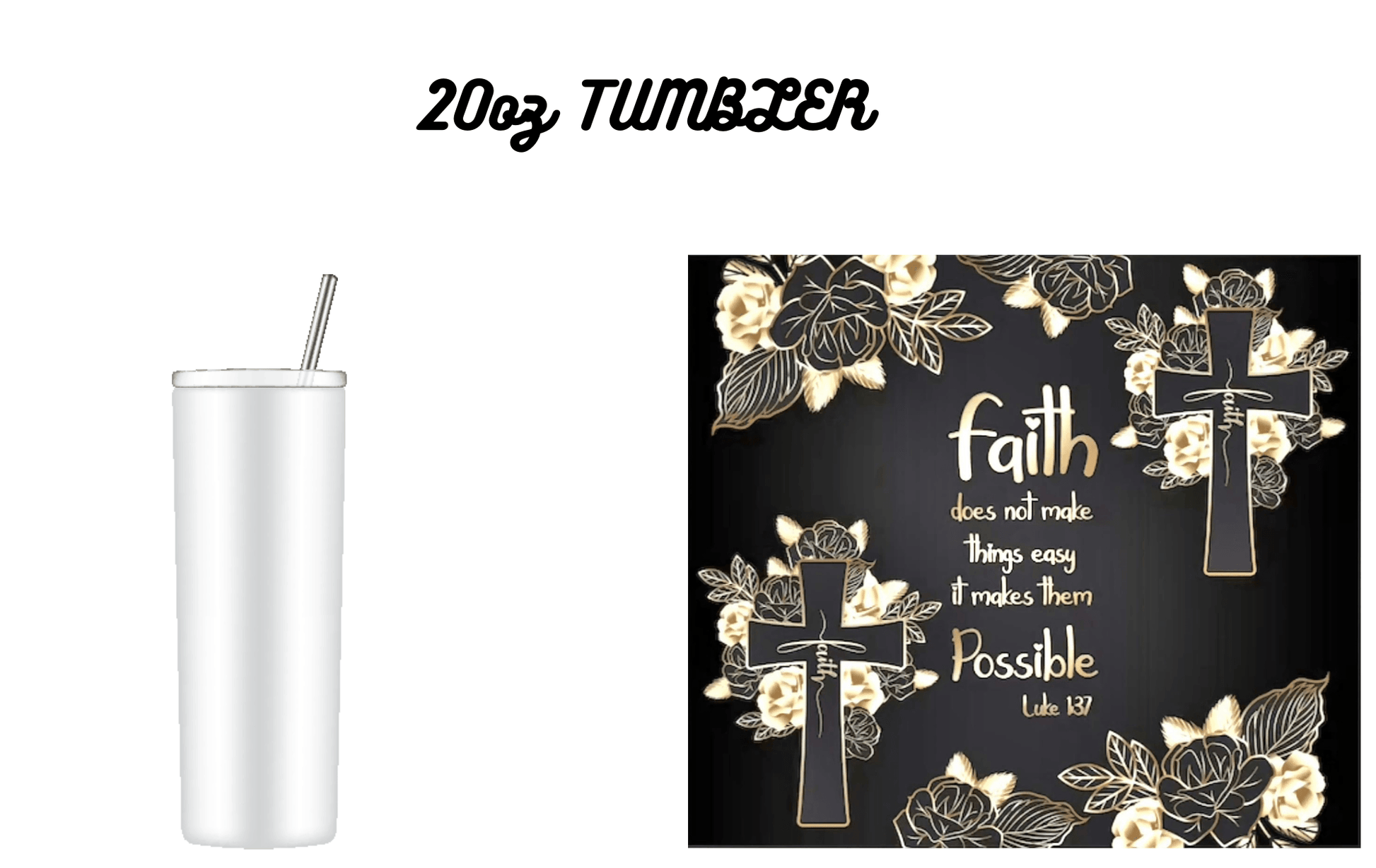 Faith Tumbler - ATouchByShaDesigns