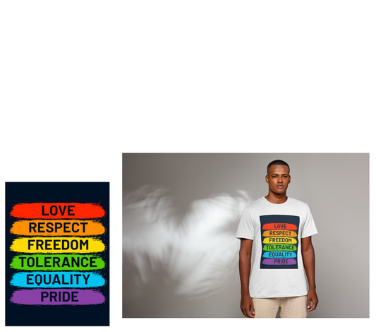 Liebes- und Respekt-T-Shirt für LGBTQ+